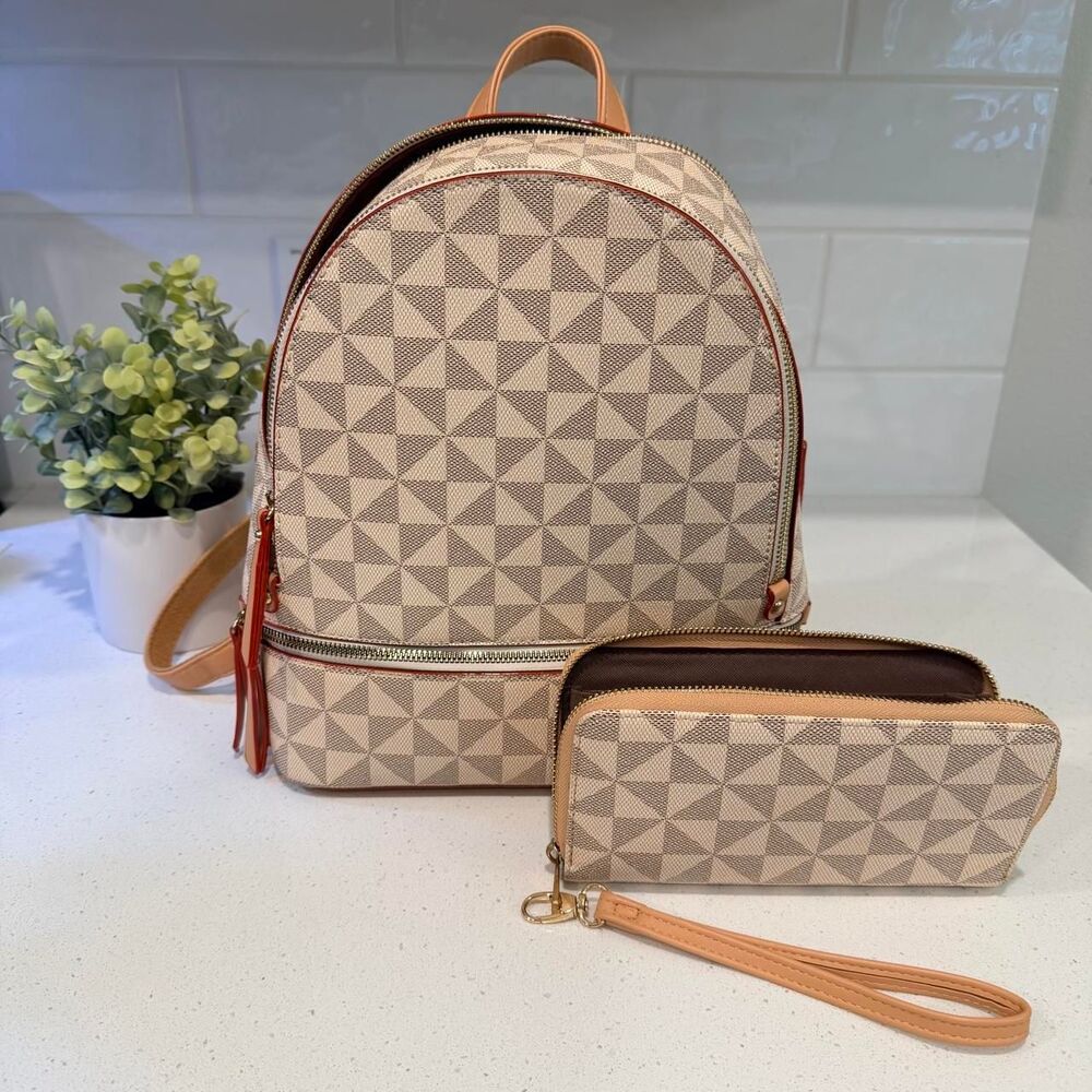 Women's Brown and Tan Bag